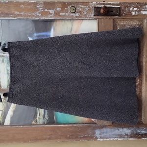 Jones Wear A-Line Gray/Black & White Brushed Tweed Mid-Length Skirt Beautiful!